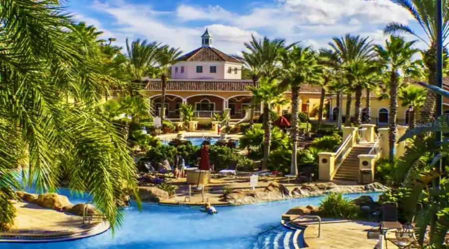 Rear Clubhouse & Pool View