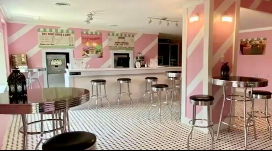Ice Cream Shop Interior View