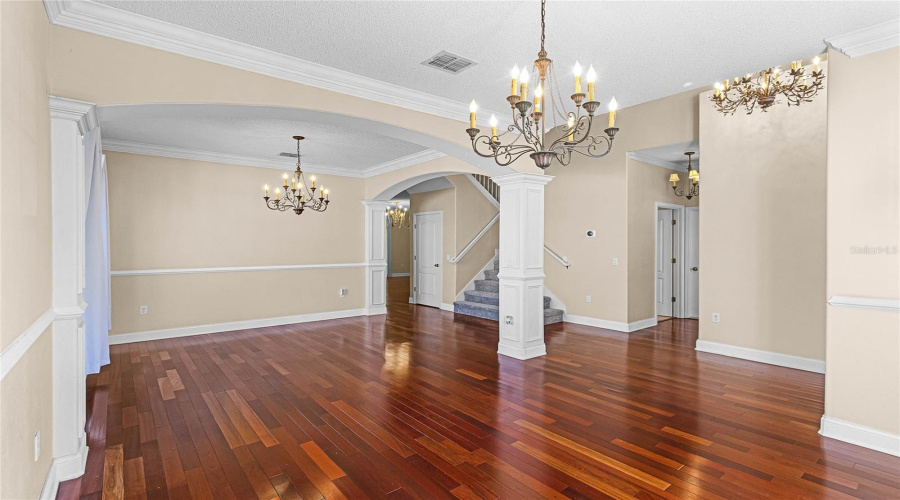 Formal living room and formal dining room