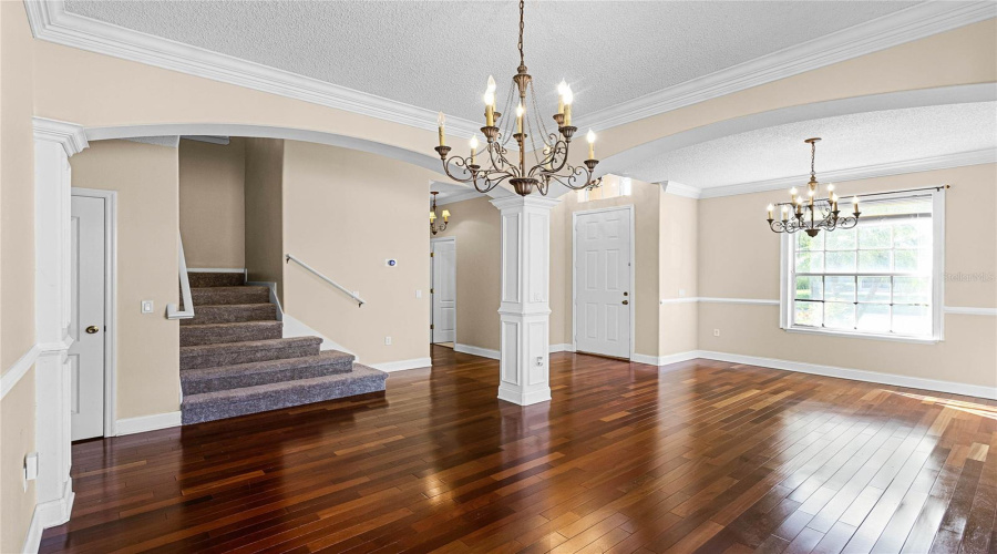Formal living room and formal dining room