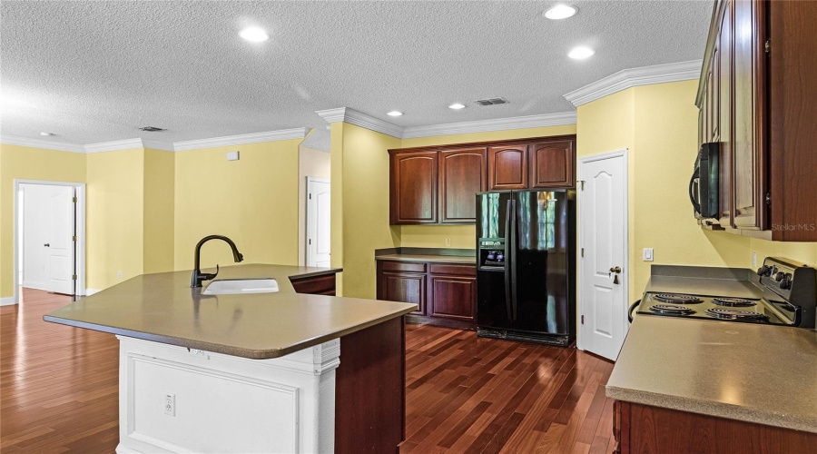 Kitchen as seen from the breakfast nook