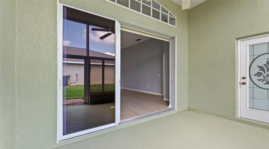 Tinted Patio Doors To Family Room