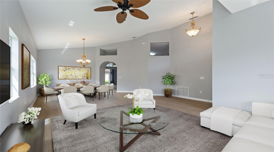 Virtually Staged Great Room