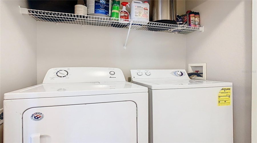 Inside Laundry Closet