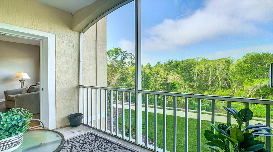 Balcony – Peaceful spot for morning coffee.