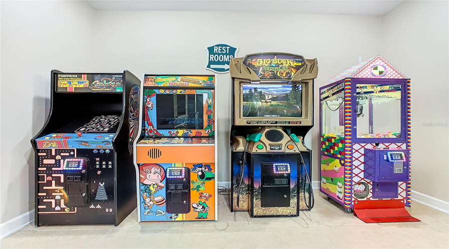 Enjoy endless entertainment with air-conditioned arcade games