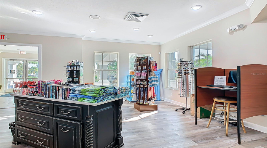 Enjoy the convenience of an on-site shop