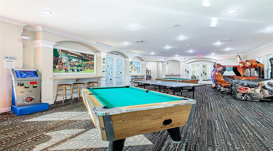 Game Room – Arcade and billiards.