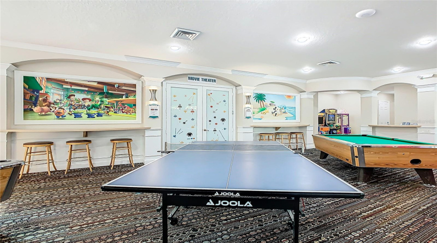 Game Room – Arcade and billiards.