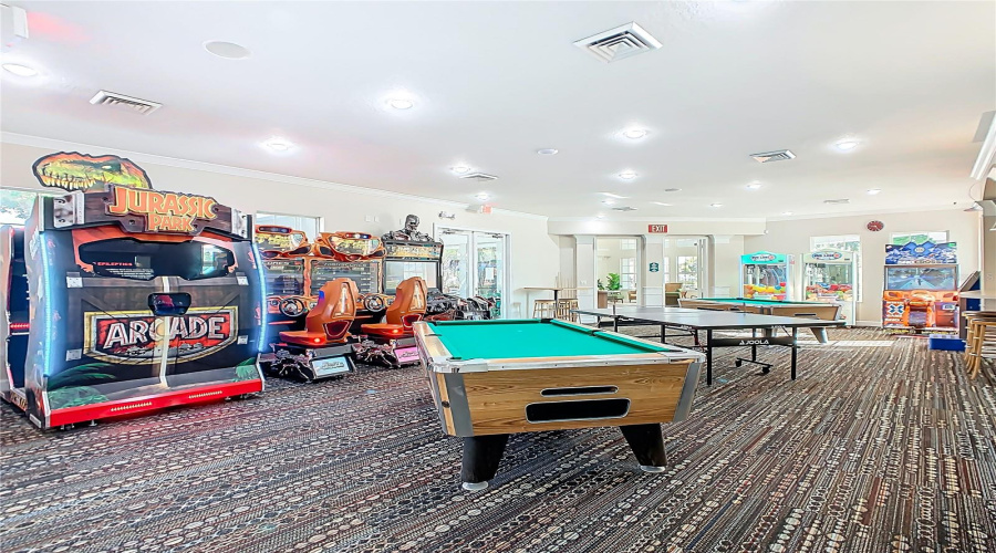 Game Room – Arcade and billiards.