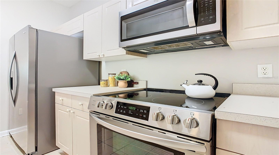 Stainless steel appliances for a sleek, modern touch