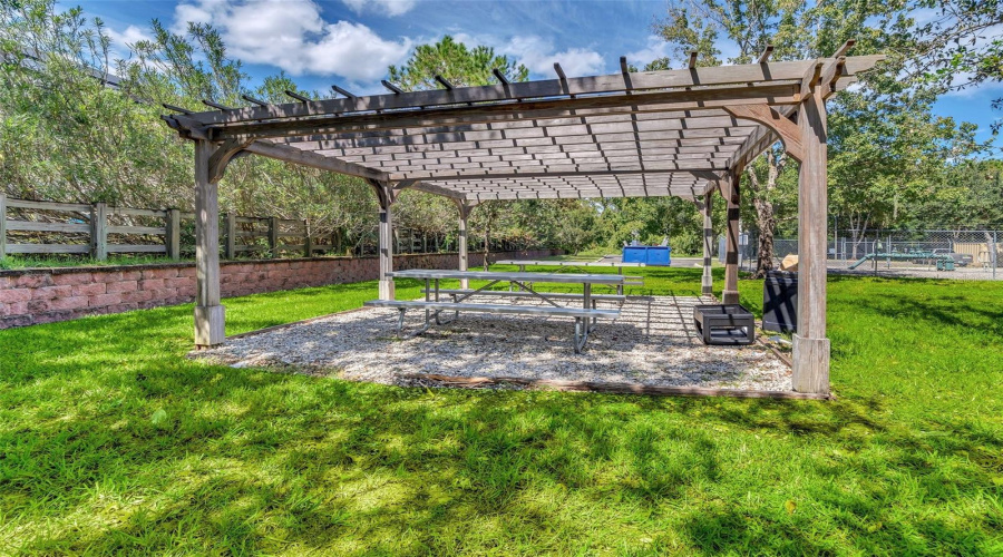 Gazebo and picnic area