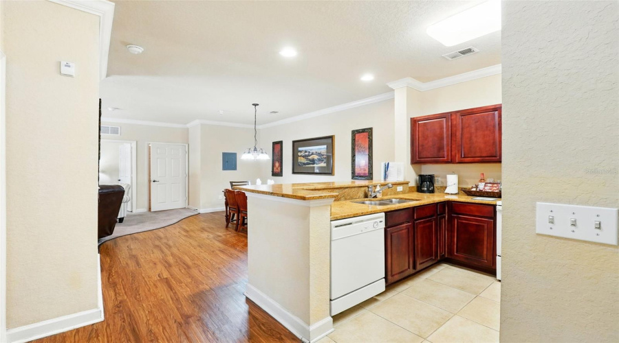 Kitchen and dining area