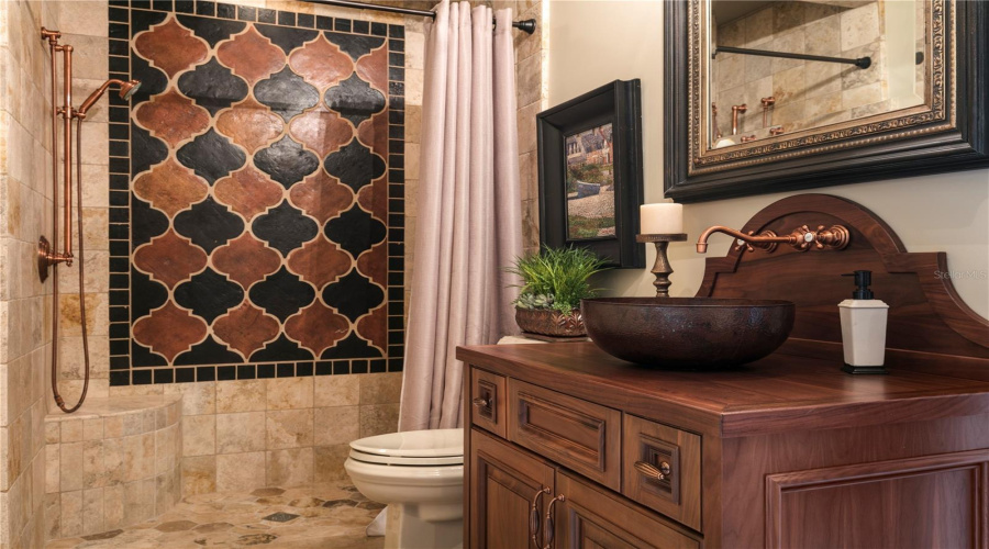 First floor guest suite bath