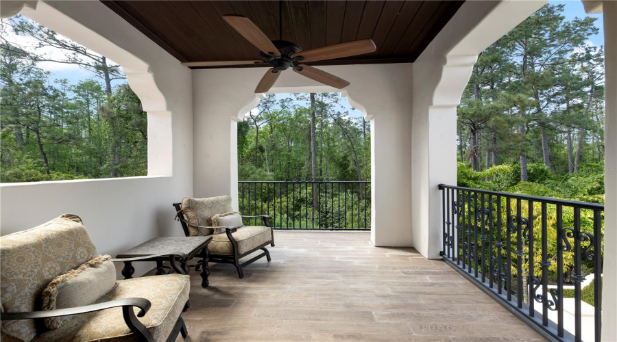 Second floor guest suite #3 balcony overlooking pool and conservation