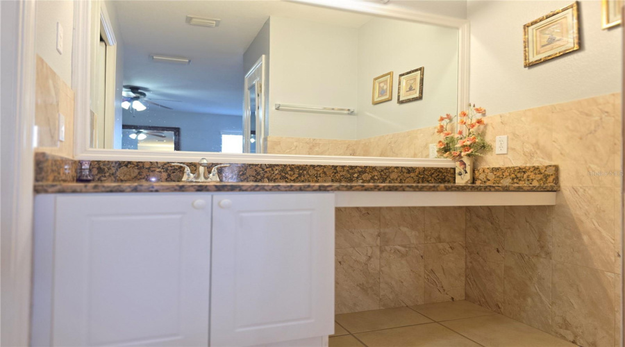Master bedroom vanity
