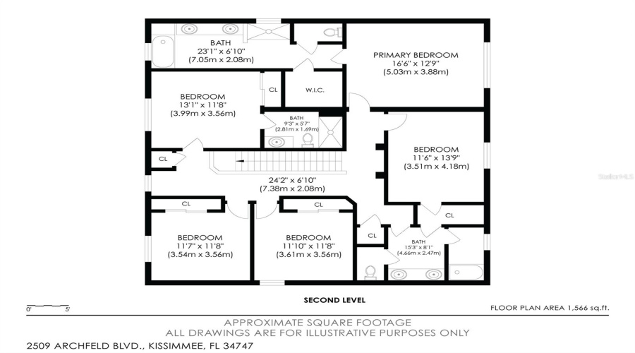 Floor plan second floor
