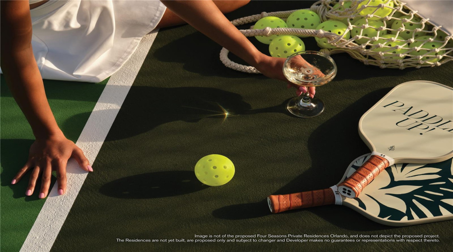 A Recreational Paradise. Four Seasons offers an elevated lifestyle through a remarkable selection of amenities. Tennis and Pickleball: The Resort’s acclaimed tennis facilities include two Har-Tru tennis courts and four pickleball courts with the services of an on-site pro for both sports.