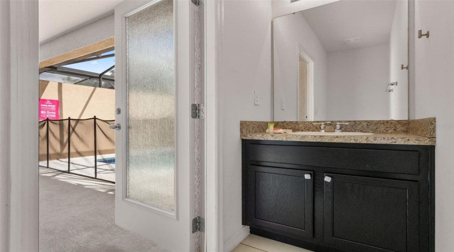 Outside Half Bathroom