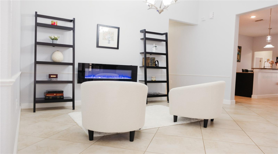 Versatile flex space with seating