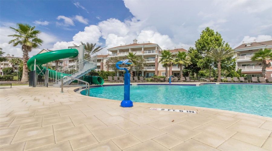 Water Slide And Pool