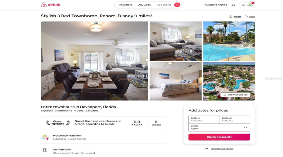 Guest preferred home on Airbnb