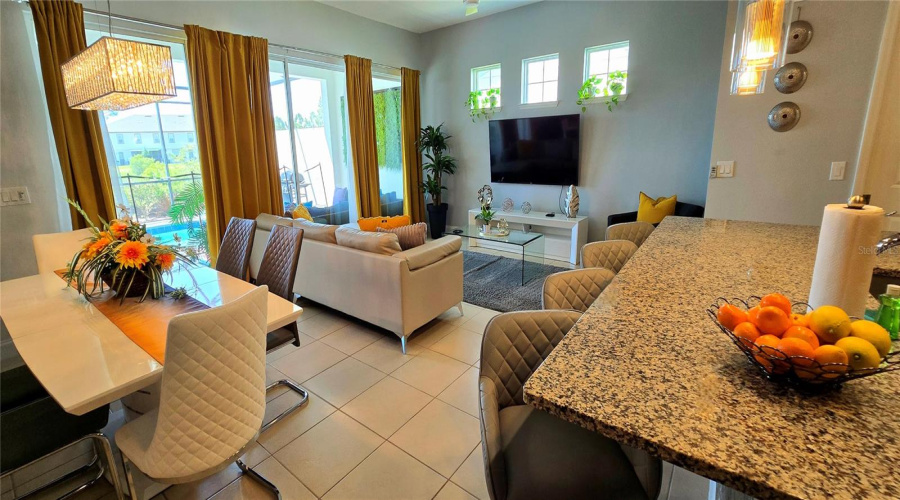 Dining Room & Living Room