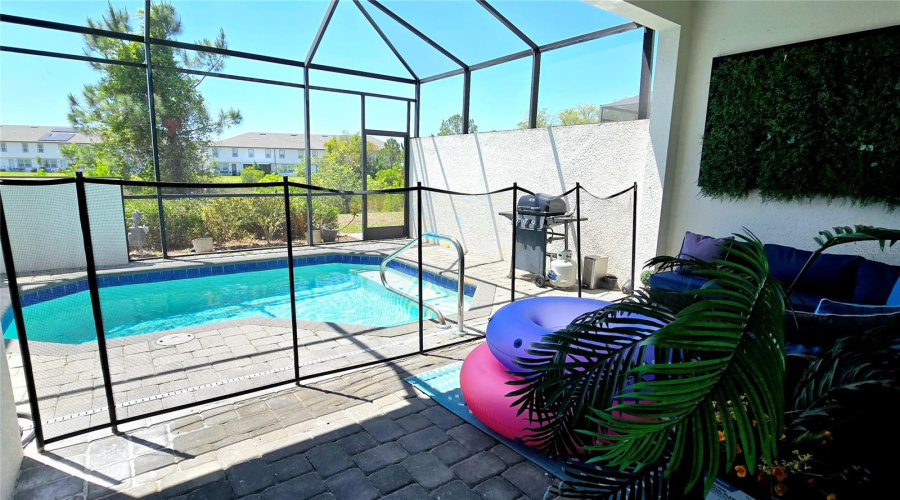 Private Screened Pool Area