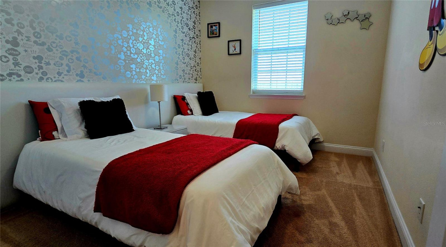 Bedroom #4 Twin Beds - Mickey Mouse Theme