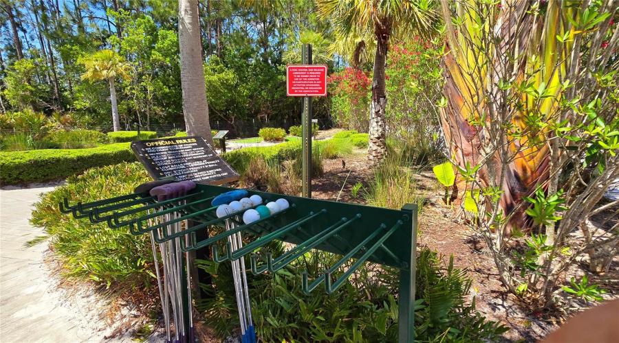 Amenities - Mini-Golf Rules Area
