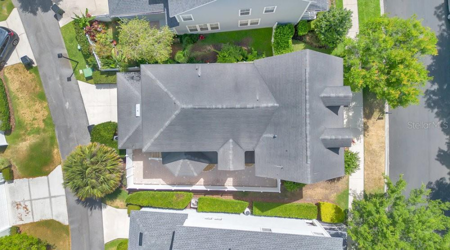 Drone View Of Home
