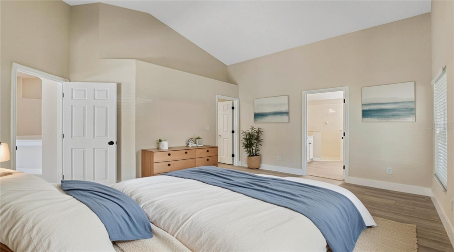 Virtually Staged Primary Bedroom