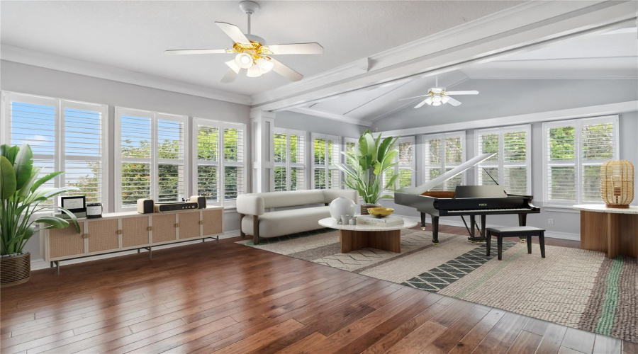Virtually Staged Florida Room