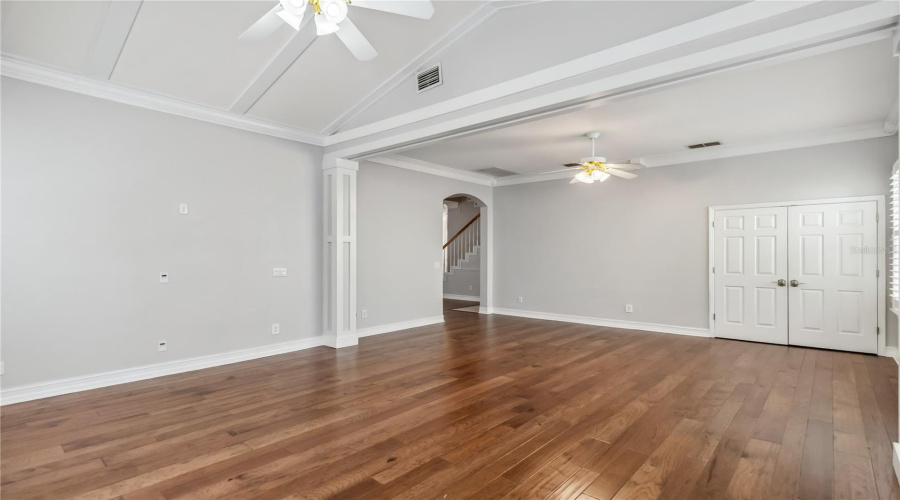 Florida Room/Family Room With Built In Closets