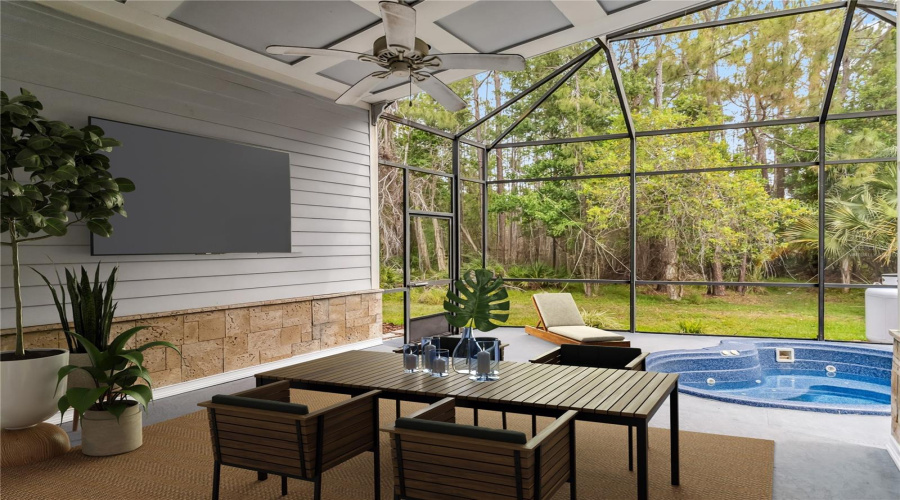 Virtually Staged Patio