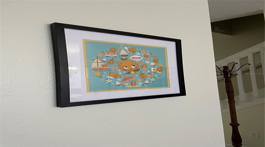 Disney art workin kitchen (orange bird)
