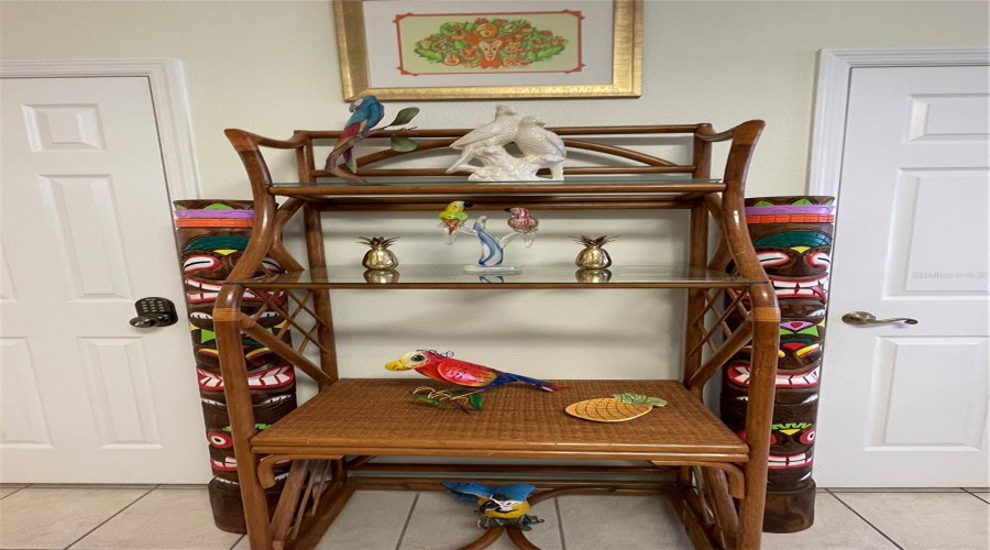 backers rack with Tiki poles