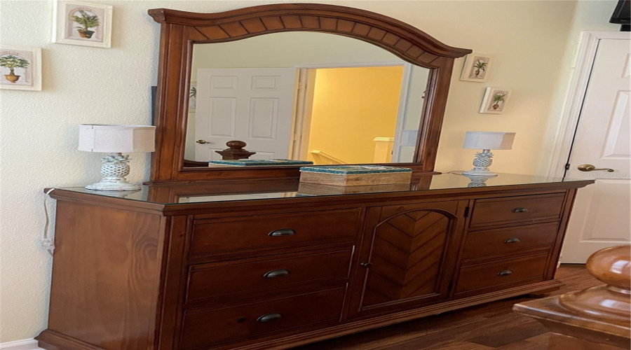 Primary dresser w/ Glass top to protect