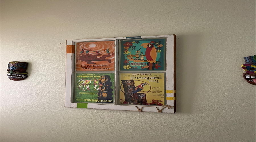 Disney art work in foyer