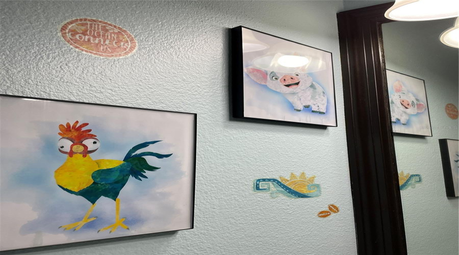 Disney art in the bunk room