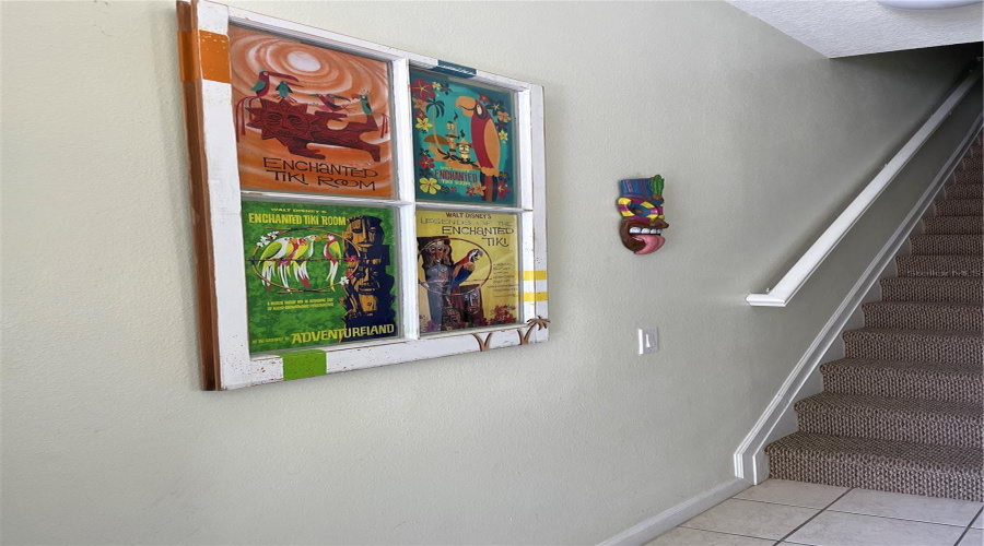 Disney posters in foyer