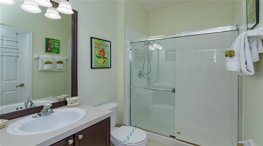 Down stairs bedroom en suite also access from hall