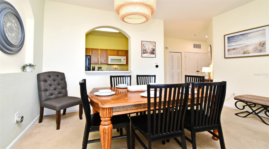 View From Living Room Towards Dining Room And Pass Thru Kitchen