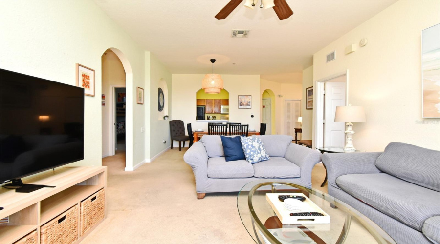 View From Balcony Thru Living Room/Dining