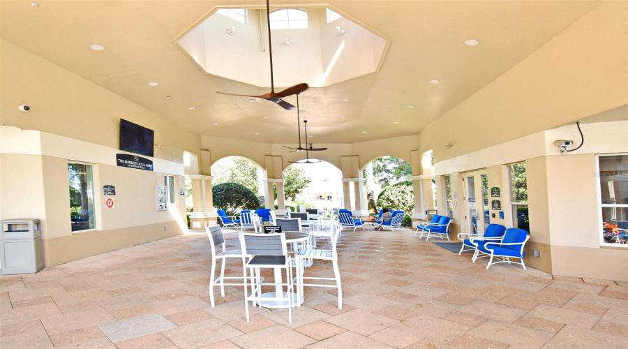 Open Air Seating At Clubhouse