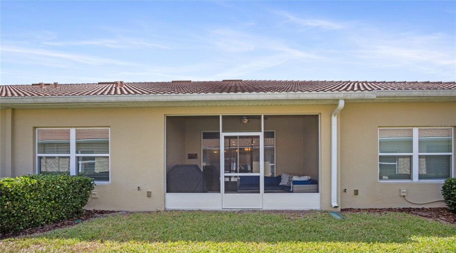 A Look From The Rear Of The Home.