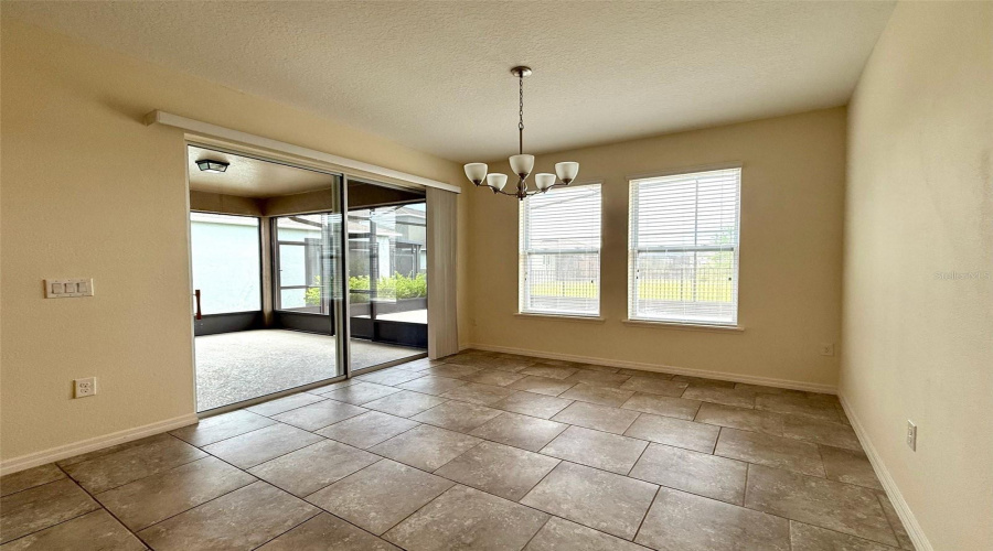 Dining Area With Sliders To Lanai
