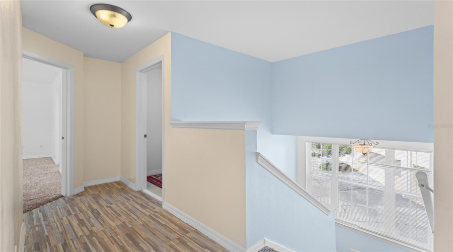 Second Level Landing At Top Of Stairs