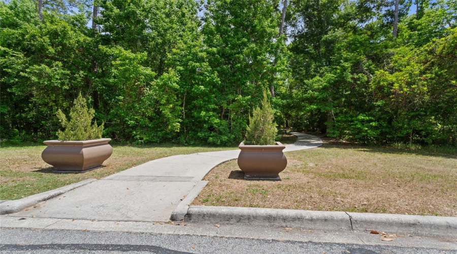View Of Entry To Walking Trail To That Will Get You To Downtown Celebration From The Front Of The Home!