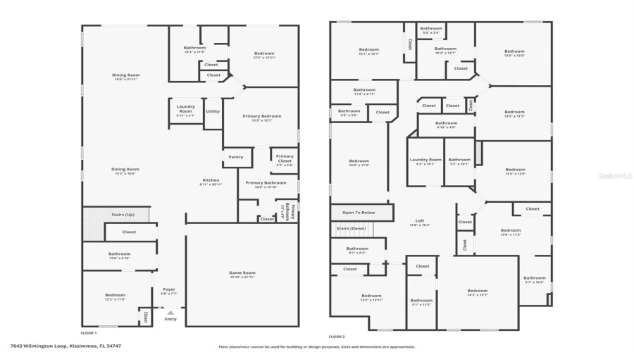 KISSIMMEE, Florida 34747, 11 Bedrooms Bedrooms, ,10 BathroomsBathrooms,Residential,For Sale,WILMINGTON,0,MFRO6305196